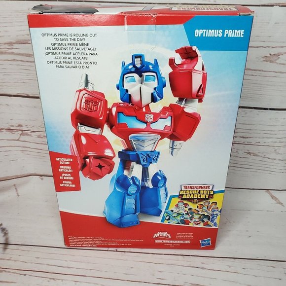 New Transformers Rescue Bots Academy Mega Mighties Optimus Prime Action Figure - Picture 5 of 12